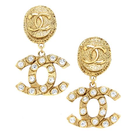 chanel pendant earings|chanel symbol earrings.